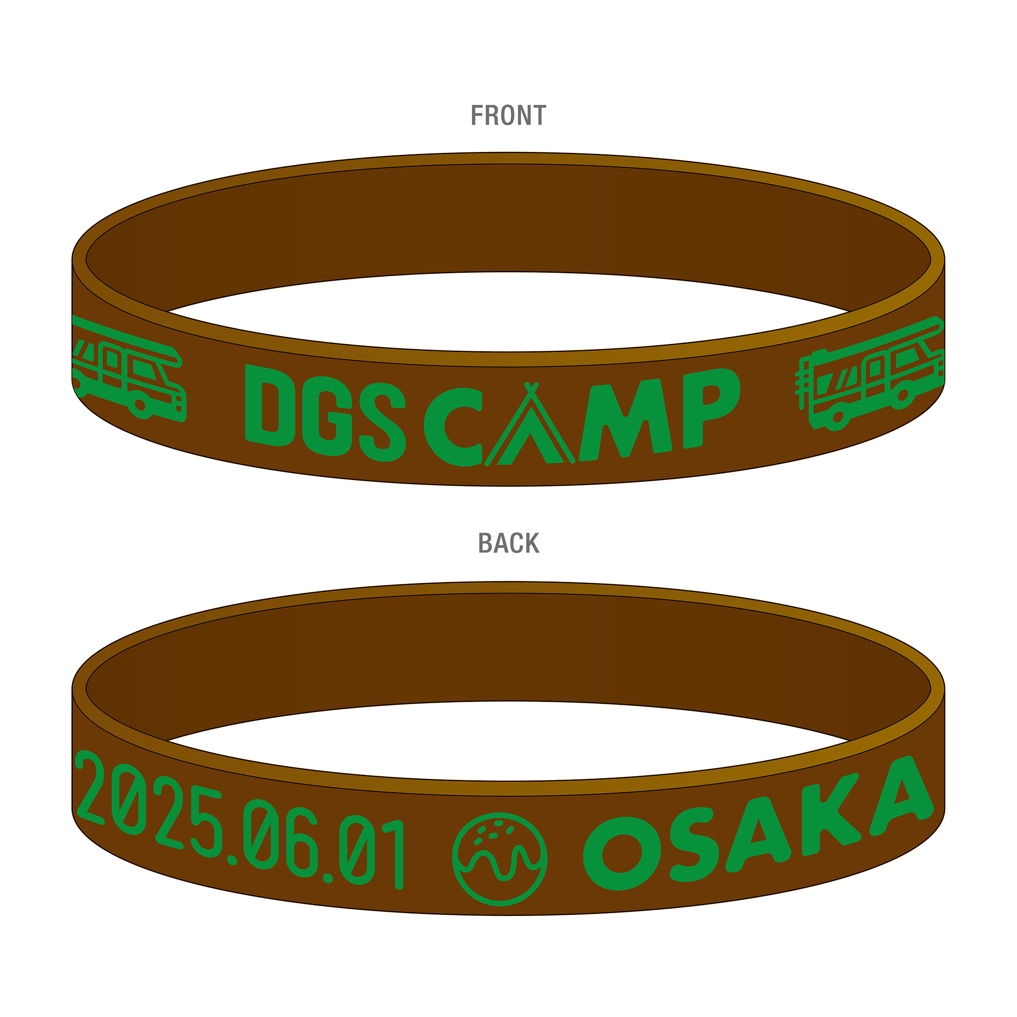 DGS CAMP 2025 チャリティーラバーリストバンド 大阪ver. | グッズ情報